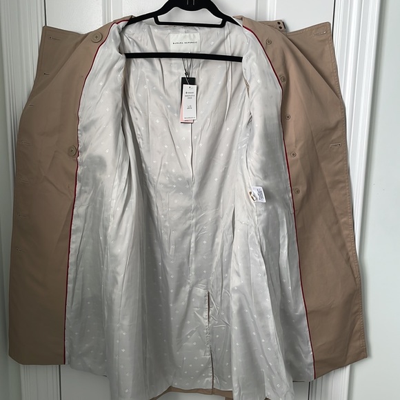NWT Banana Republic Water Resistant Trench Coat - Picture 4 of 11